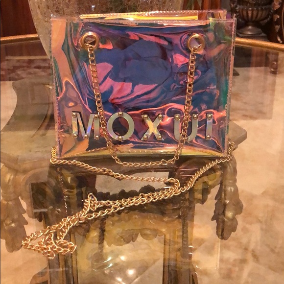 Trendy Iridescent/Hologram Tote/Crossbody Handbag - Picture 8 of 8